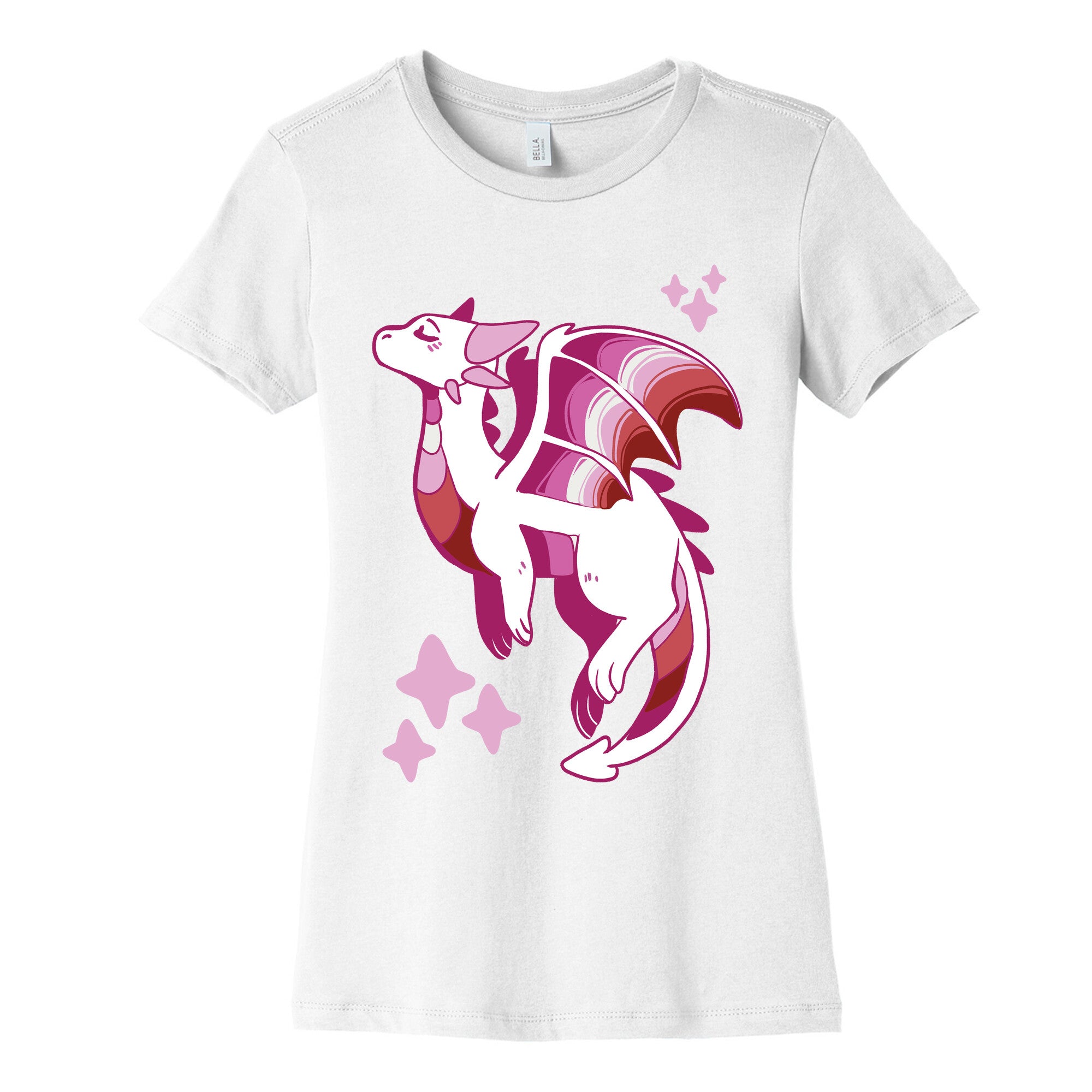 Lesbian Pride Dragon Women's Cotton Tee
